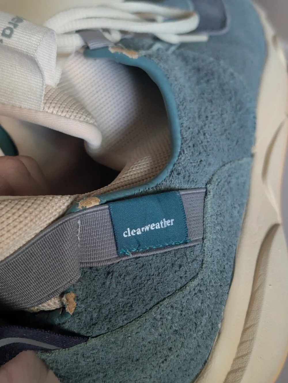 Clearweather Contera Suede Colorblock Sneakers in blue Mens size 10.5 women's 12